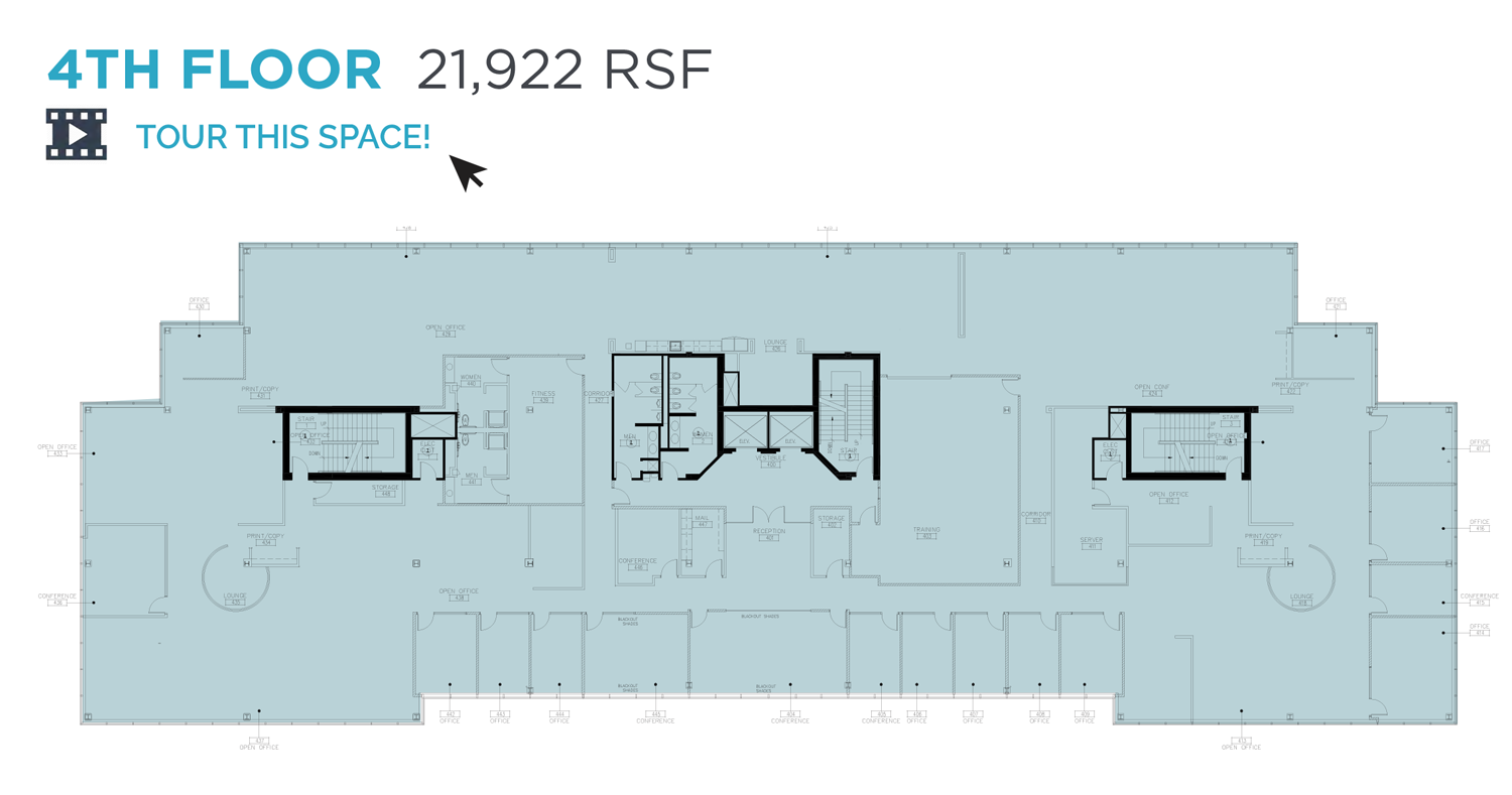 4th Floor: 21,922 RSF